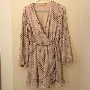 Creme Polkadot dress